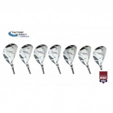 AGXGOLF Men's Magnum XS Series #3, 4, 5, 6, 7, 8 & 9 Hybrid Irons Set, Graphite w/Matching Head Covers; USA Built